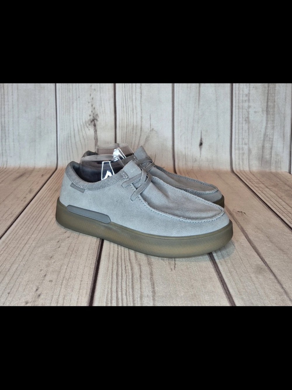 Skechers Wallabee Verloma-Lestin Men's Size 11 Comfort Loafer Shoes Gray